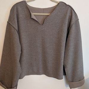 Jax Inside Out Notch Neck Top